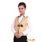 供應酒店 酒吧 女服務員 黃色提花馬甲