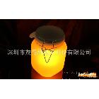 供應(yīng)貼牌太陽能供電陽光罐，單色，雙色，七彩玻璃罐