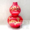 景德鎮火炬陶瓷廠直銷紅瓷葫蘆瓶